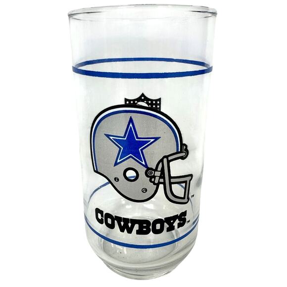 Dallas Cowboys Other - NFL 1988 Dallas Cowboys Helmet Mobil 12-Ounce Vintage Glass Tumbler
